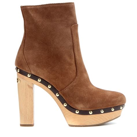 michael kors brown suede ankle boots|zappos michael kors boots.